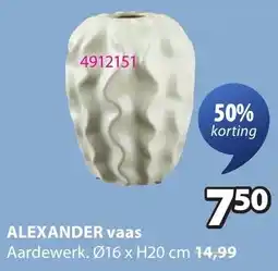 Jysk Alexander Vaas aanbieding