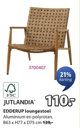 Jysk Jutlandia Edderup Loungestoel aanbieding