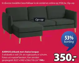 Jysk Aarhus Zitbank met Chaise Longue aanbieding