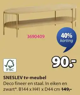 Jysk Sneslev TV Meubel aanbieding