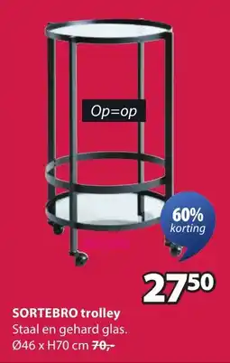 Jysk Sortebro Trolley aanbieding