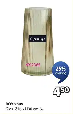 Jysk Roy Vaas aanbieding