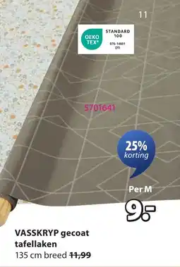 Jysk Vasskryp Gecoat Tafellaken aanbieding