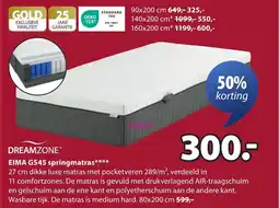 Jysk Eima GS45 Springmatras aanbieding