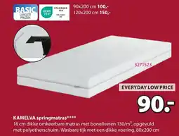 Jysk Kamelva Springmatras aanbieding
