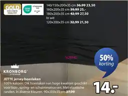 Jysk Jette Jersey Hoeslaken aanbieding