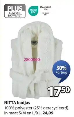 Jysk Nitta Badjas aanbieding