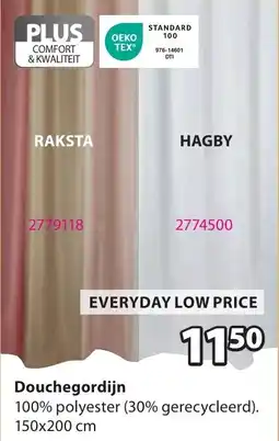 Jysk Douchegordijn aanbieding
