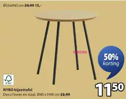 Jysk Nybo Bbijzettafel aanbieding