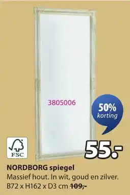 Jysk Nordborg Spiegel aanbieding