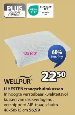 Jysk Lihesten Traagschuimkussen aanbieding