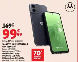 Auchan Smartphone Motorola G34 aanbieding