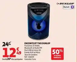 Auchan Enceinte bt tws dunlop aanbieding