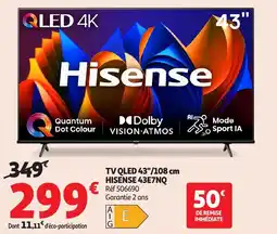 Auchan Hisense TV QLed 43E7NQ aanbieding
