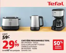 Auchan Cafetière progammable tefal aanbieding
