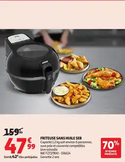 Auchan Friteuse Sans Huile SEB aanbieding