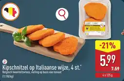 ALDI Kipschnitzel op Italiaanse wijze, aanbieding