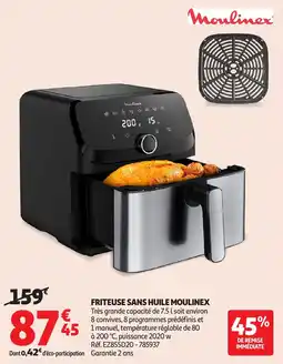 Auchan Friteuse Sans Huile Moulinex aanbieding