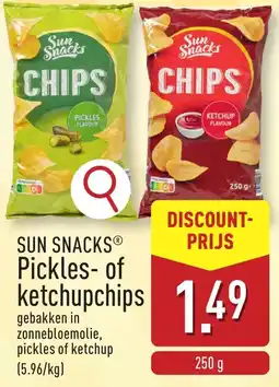ALDI Sun Snacks pickles of ketchupchips aanbieding