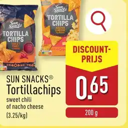 ALDI Sun Snacks Tortillachips aanbieding