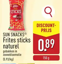 ALDI Sun snacks frites sticks naturel aanbieding