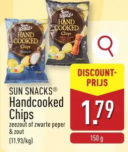 ALDI Sun snacks handcooked chips aanbieding