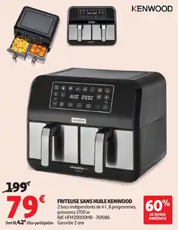 Auchan Friteuse Sans Huile Kenwood aanbieding