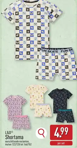ALDI L&D Shortama aanbieding