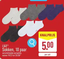 ALDI L&D sokken aanbieding
