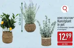 ALDI Home creation kunstplant in pot aanbieding