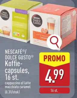 ALDI Nescafé/ dolce dolce gusto koffie capsules aanbieding