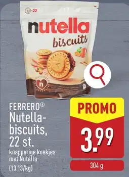 ALDI Ferrero nutella biscuits aanbieding