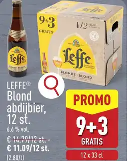ALDI Leffe blond abdijbier 6,6% vol. aanbieding