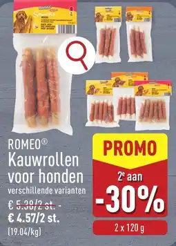 ALDI Romeo kauwrollen voor honden aanbieding
