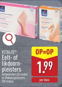 ALDI Vitalis eelt- of likdoorn- pleisters aanbieding