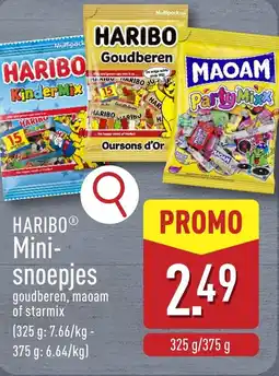 ALDI Haribo minisnoepjes aanbieding