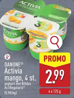 ALDI Danone activia mango aanbieding
