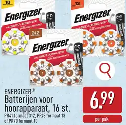 ALDI Energizer batterijen voor hoorapparaat aanbieding