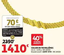 Auchan Collier or 750 Millièmes aanbieding