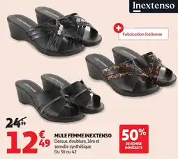 Auchan Mule Femme Inextenso aanbieding