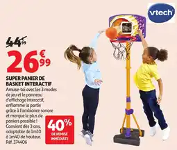 Auchan Super panier de basket interactif aanbieding