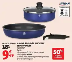 Auchan Gamme à poignée amovible en aluminium aanbieding