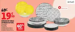 Auchan Service de table 18 pièces actuel aanbieding