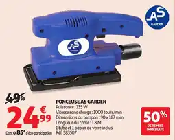 Auchan Ponceuse as Garden aanbieding