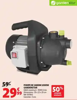 Auchan Pompe de Jardin Gardenstar aanbieding