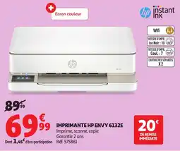 Auchan Imprimante Hp envy 6132E aanbieding