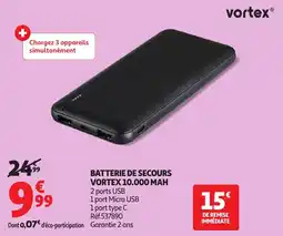 Auchan Batterie de secours vortex aanbieding