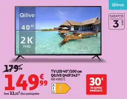 Auchan TV Led QiLive Q40F242 aanbieding