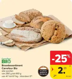 Carrefour Market Broodassortiment Carrefour Bio aanbieding