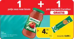 Carrefour Market Saus Miracoli aanbieding